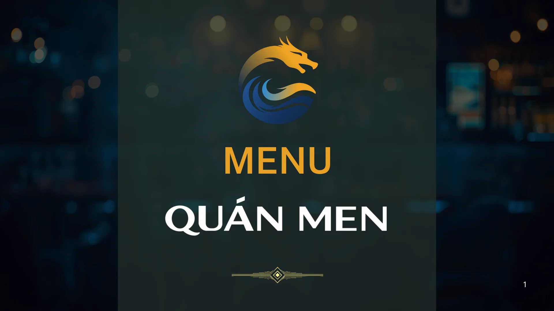 Menu Quán Men trang 1