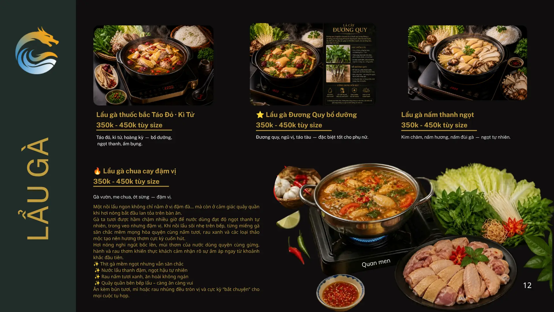 Menu Quán Men trang 12