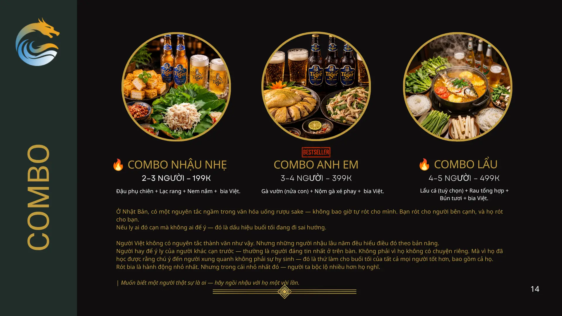 Menu Quán Men trang 14