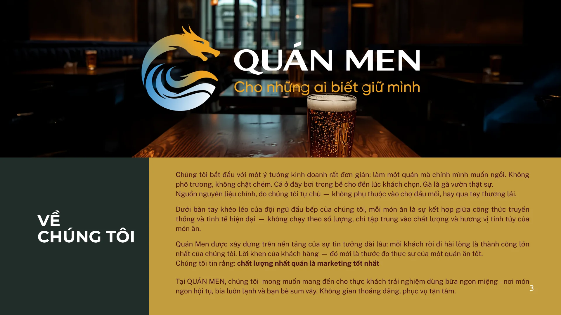 Menu Quán Men trang 3