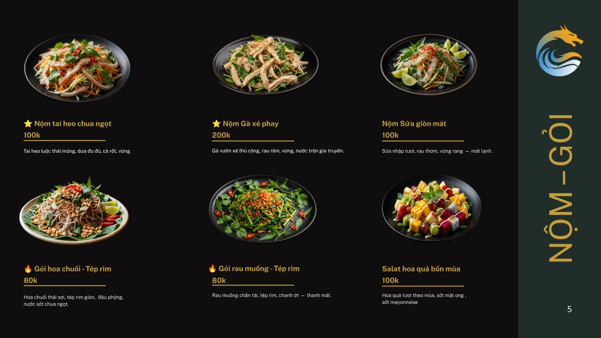 Menu Quán Men trang 5