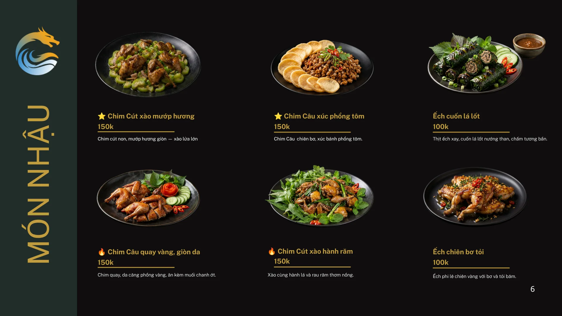 Menu Quán Men trang 6