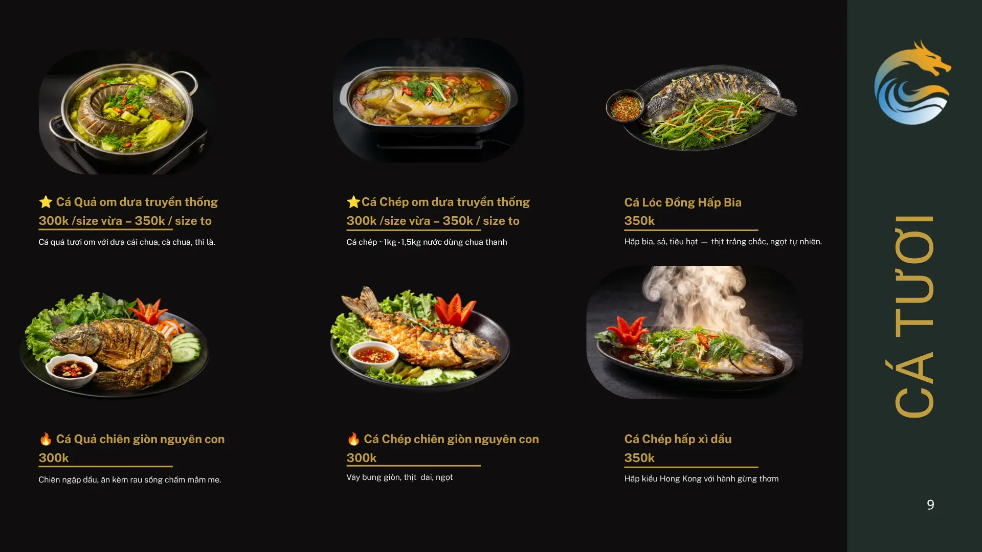 Menu Quán Men trang 9